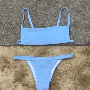 Baby blue shein bathing suit